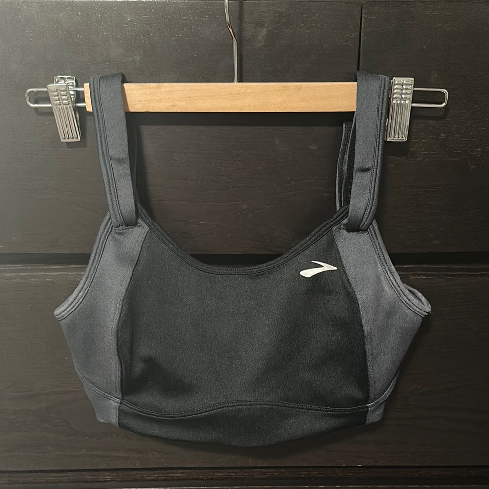 Black and Gray Sports Bra